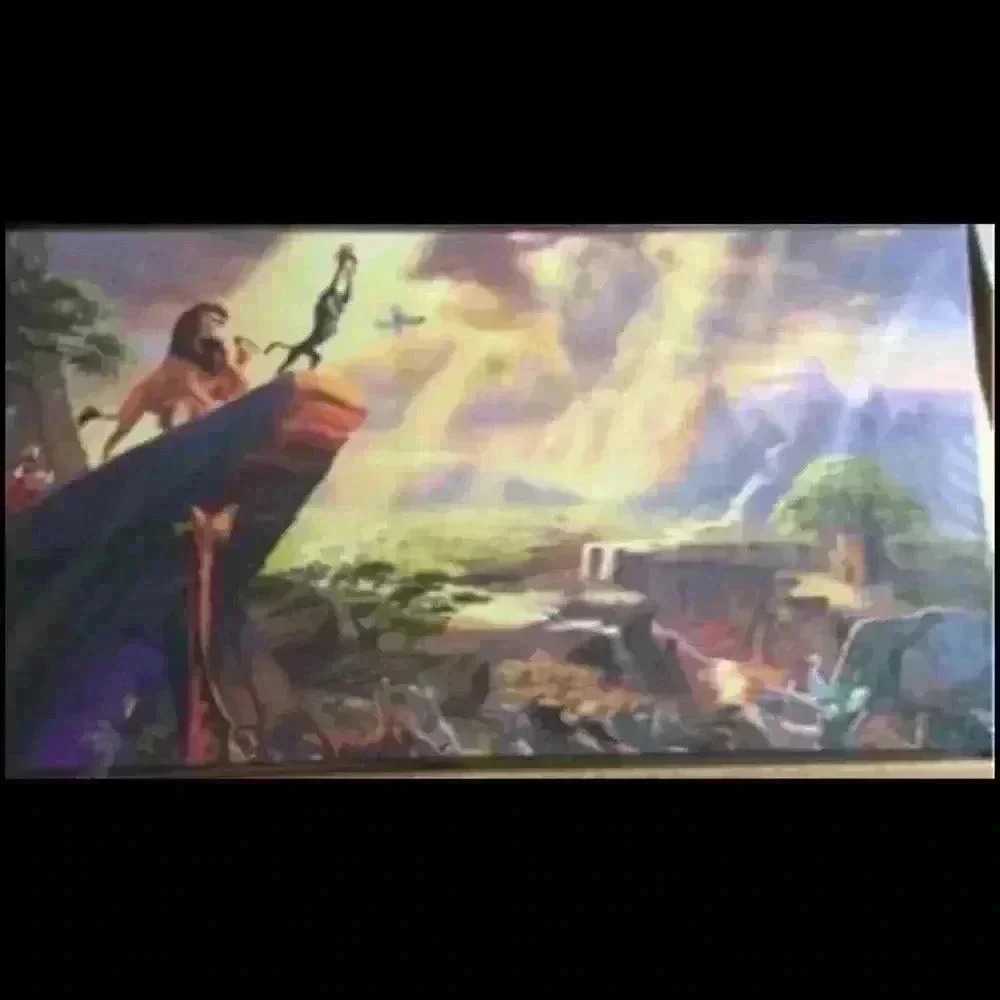 Thomas Kinkade Lion King 16x31 Canvas